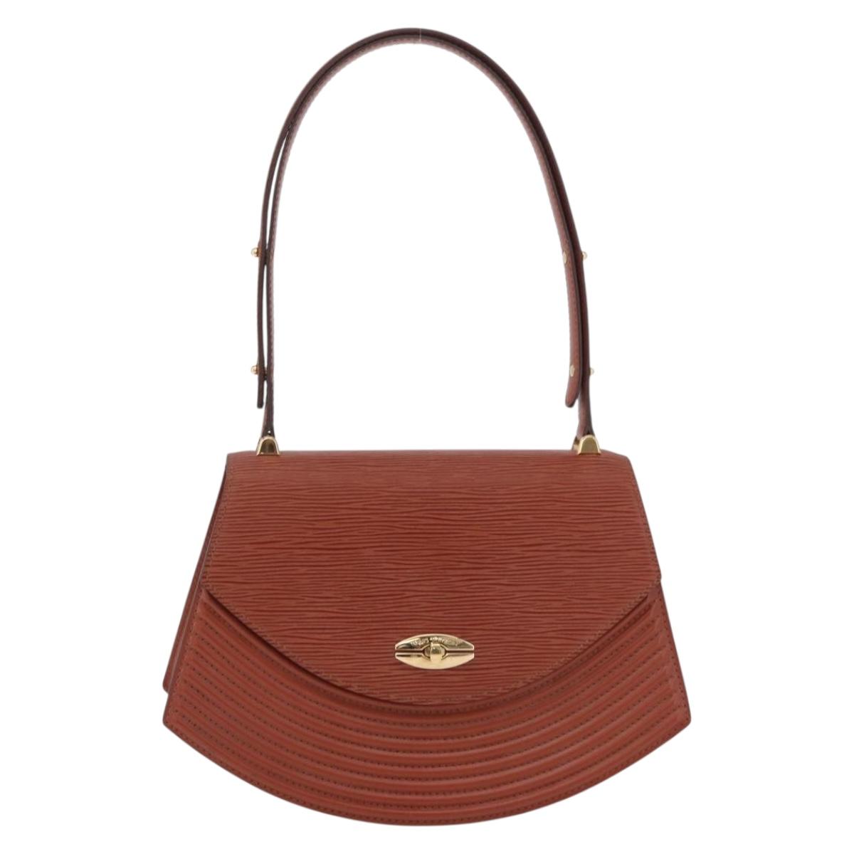 LOUIS VUITTON Epi Tilsitt Pouch Brown M52603 LV Auth ep16268A