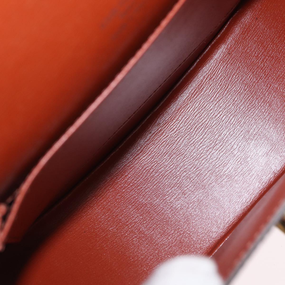 LOUIS VUITTON Epi Tilsitt Pouch Brown M52603 LV Auth ep16268A