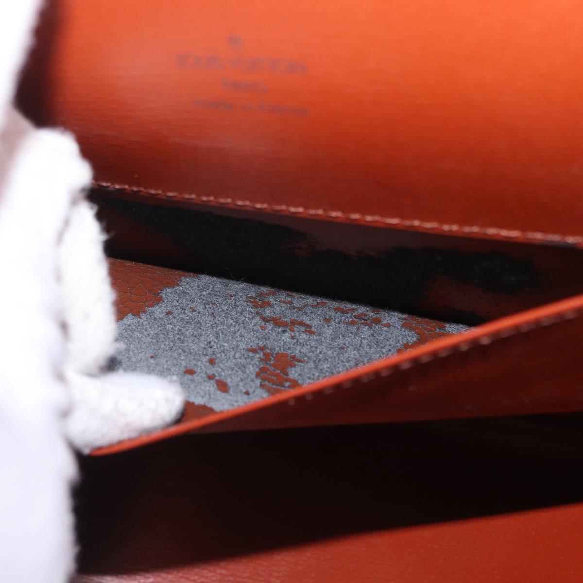 LOUIS VUITTON Epi Tilsitt Pouch Brown M52603 LV Auth ep16268A