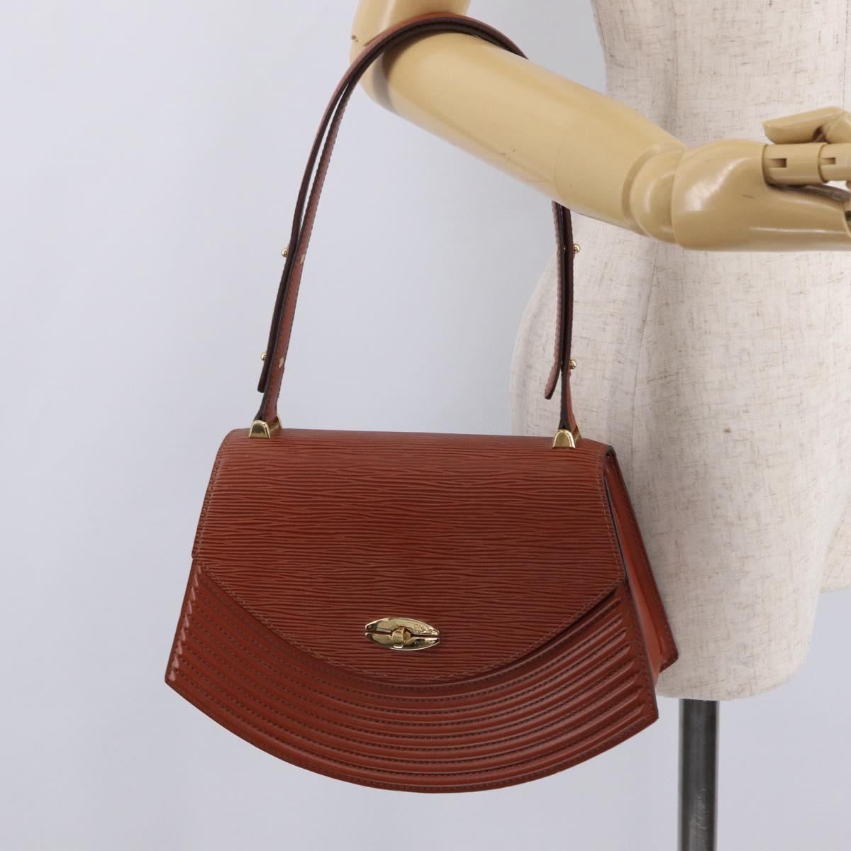 LOUIS VUITTON Epi Tilsitt Pouch Brown M52603 LV Auth ep16268A