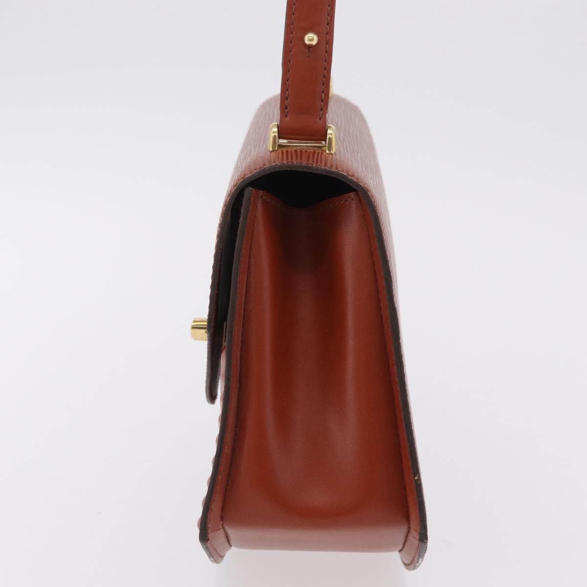 LOUIS VUITTON Epi Tilsitt Pouch Brown M52603 LV Auth ep16268A