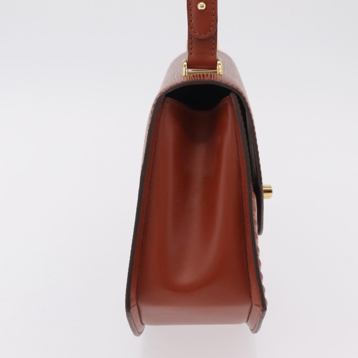 LOUIS VUITTON Epi Tilsitt Pouch Brown M52603 LV Auth ep16268A