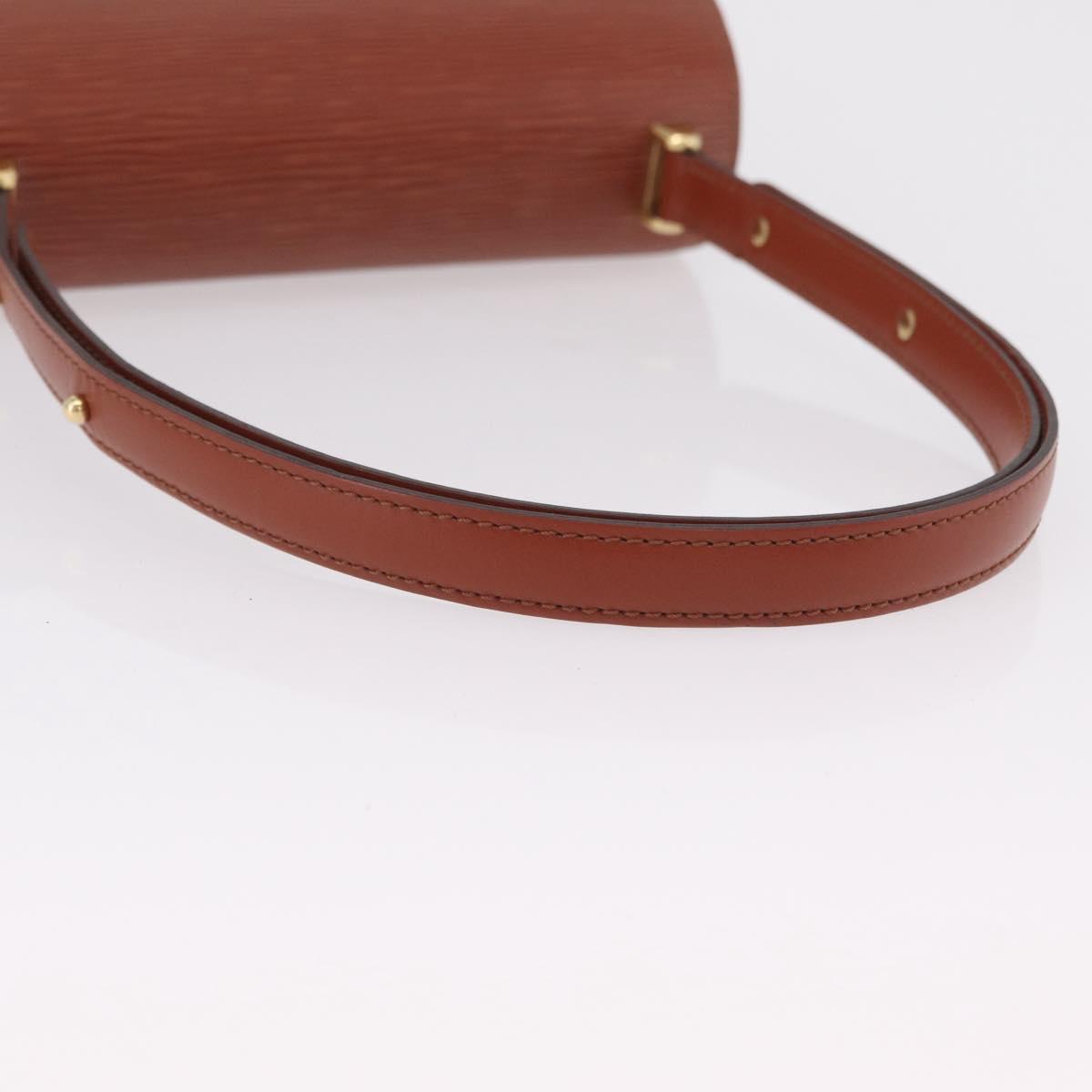 LOUIS VUITTON Epi Tilsitt Pouch Brown M52603 LV Auth ep16268A
