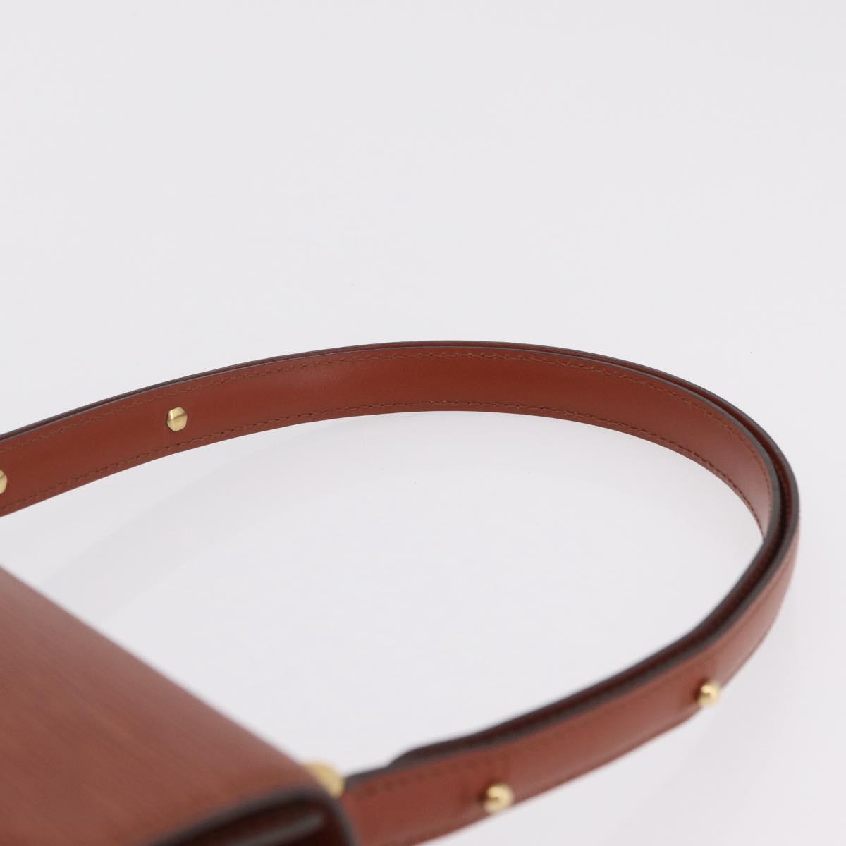 LOUIS VUITTON Epi Tilsitt Pouch Brown M52603 LV Auth ep16268A