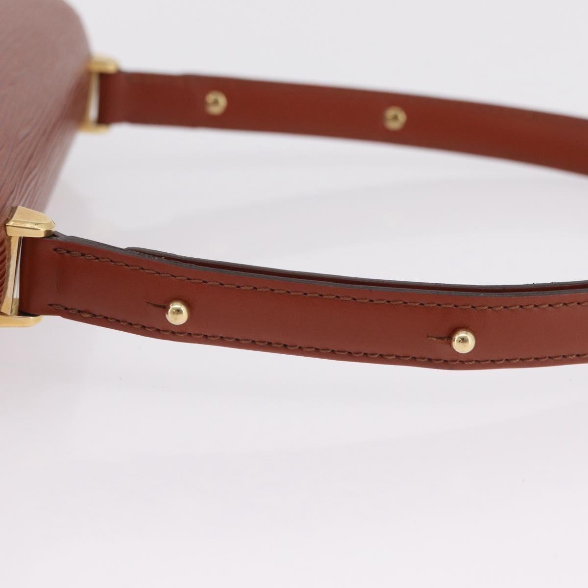 LOUIS VUITTON Epi Tilsitt Pouch Brown M52603 LV Auth ep16268A