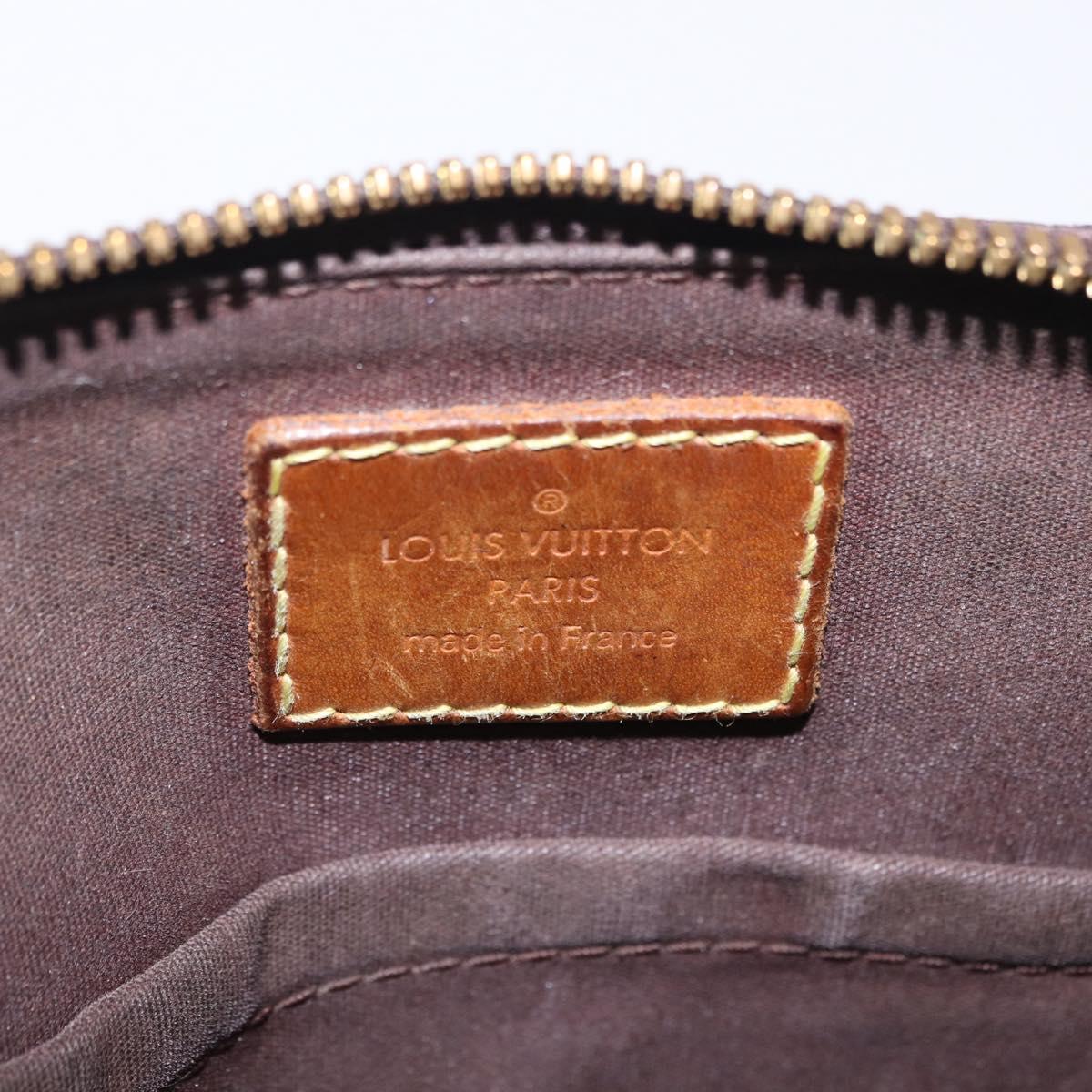 LOUIS VUITTON Monogram Vernis Alma BB Hand Bag Amarante M91678 LV Auth ep16271