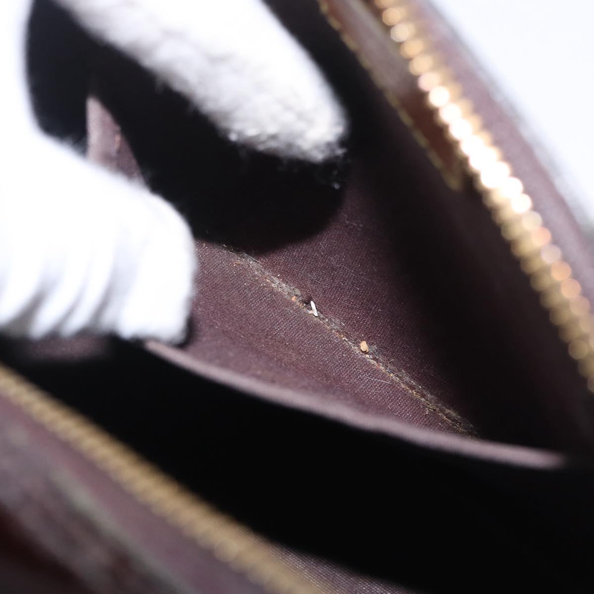 LOUIS VUITTON Monogram Vernis Alma BB Hand Bag Amarante M91678 LV Auth ep16271