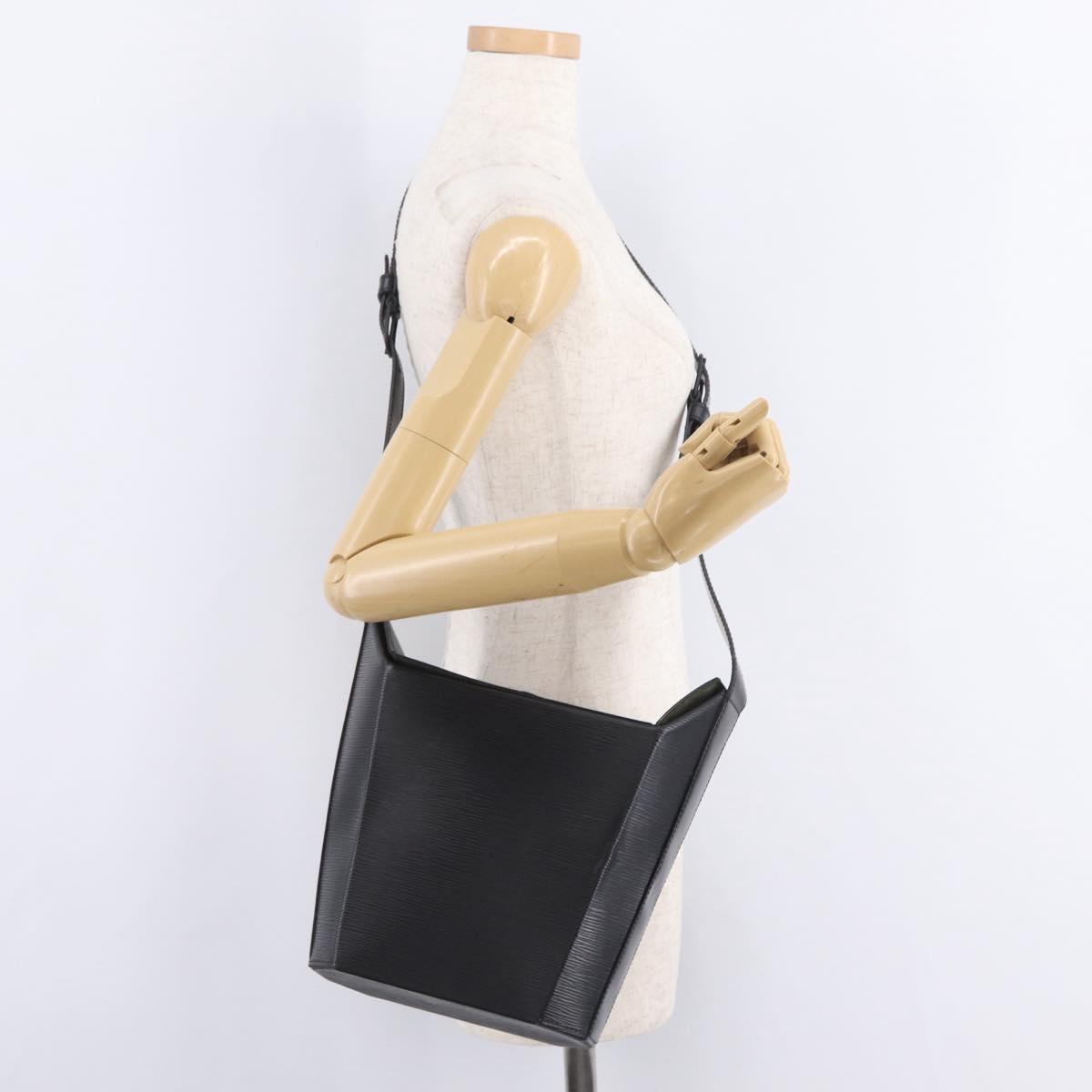 LOUIS VUITTON Epi Sax Shoulder Bag Black M80161 LV Auth ep16280
