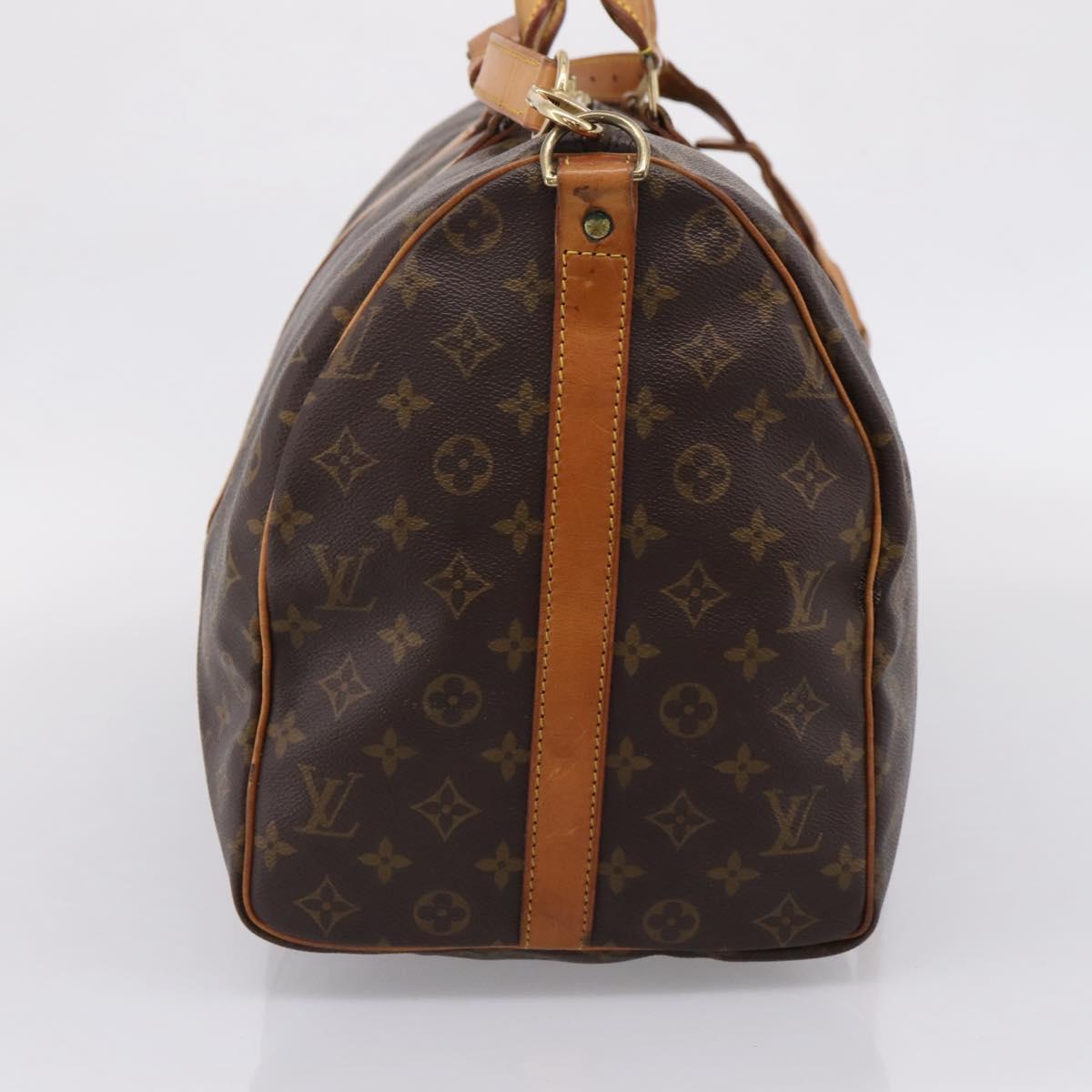 LOUIS VUITTON Monogram Keepall Bandouliere 50 Boston Bag M41416 LV Auth ep16282A