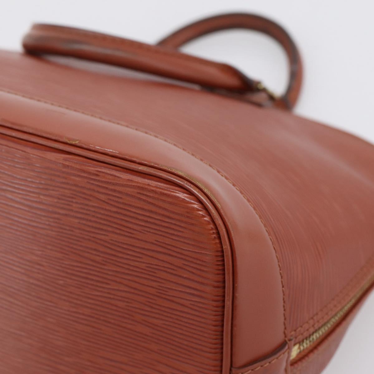 LOUIS VUITTON Epi Alma Hand Bag Brown M52143 LV Auth ep16284