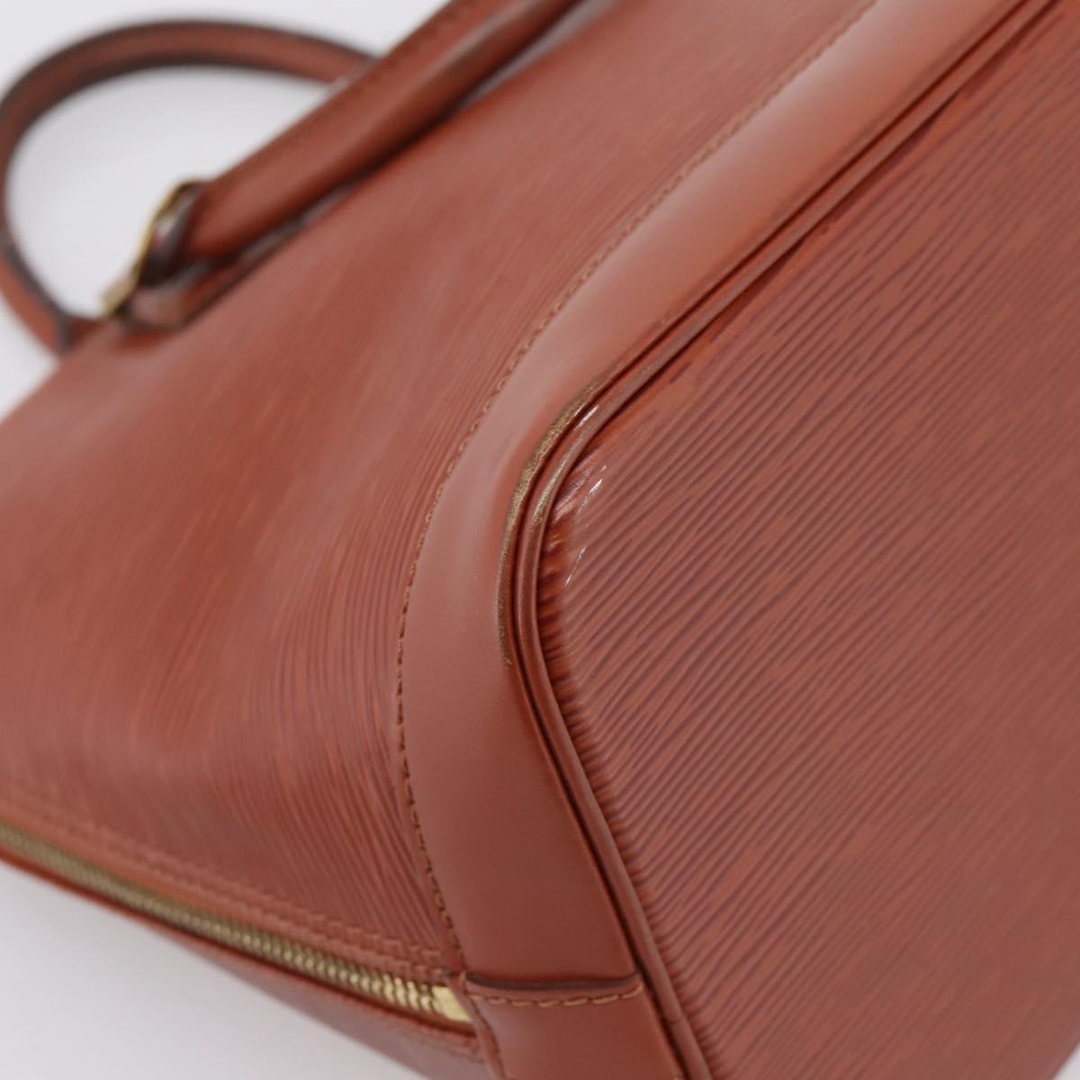 LOUIS VUITTON Epi Alma Hand Bag Brown M52143 LV Auth ep16284