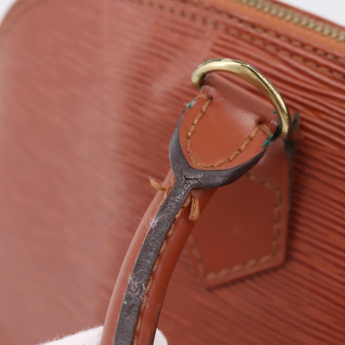 LOUIS VUITTON Epi Alma Hand Bag Brown M52143 LV Auth ep16284