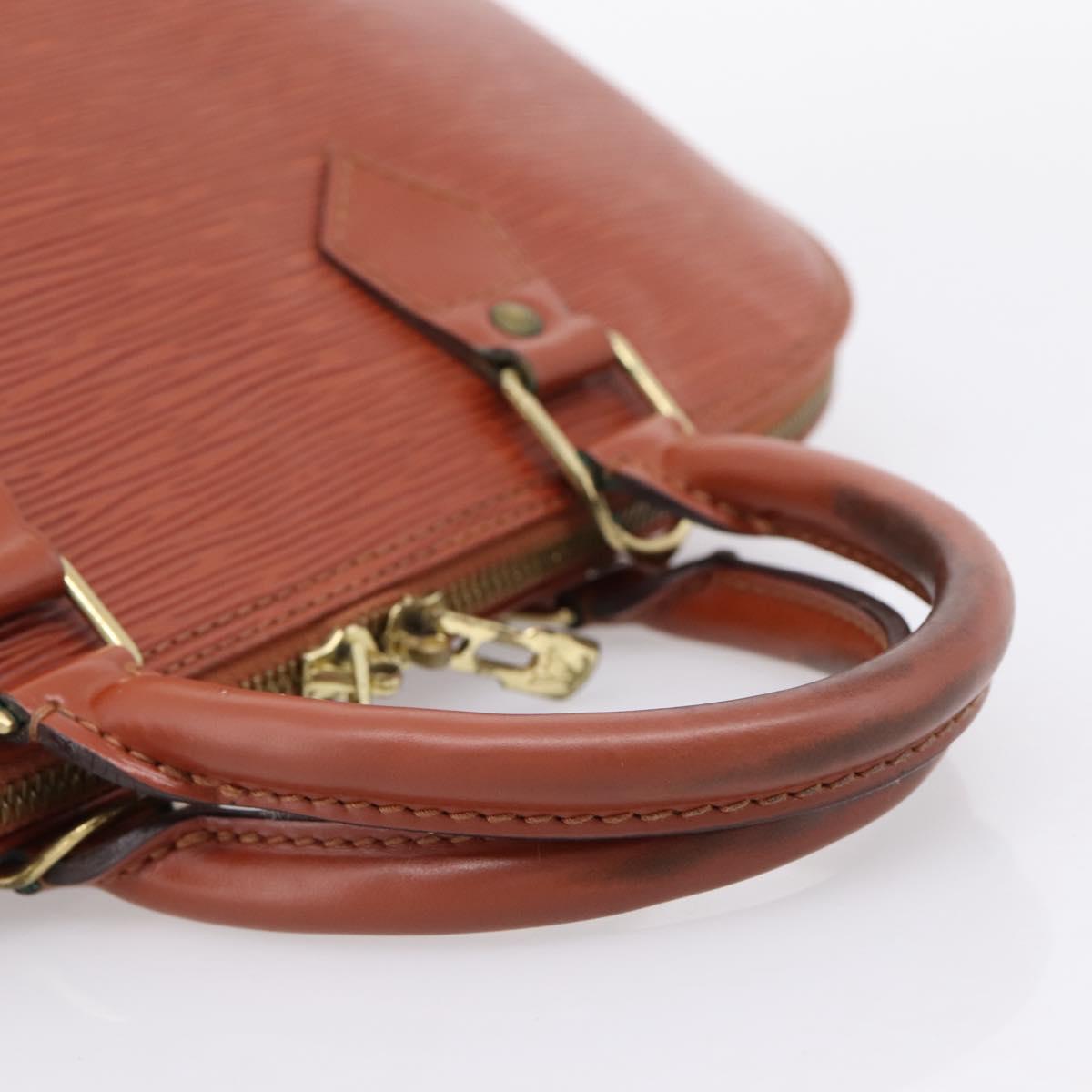 LOUIS VUITTON Epi Alma Hand Bag Brown M52143 LV Auth ep16284