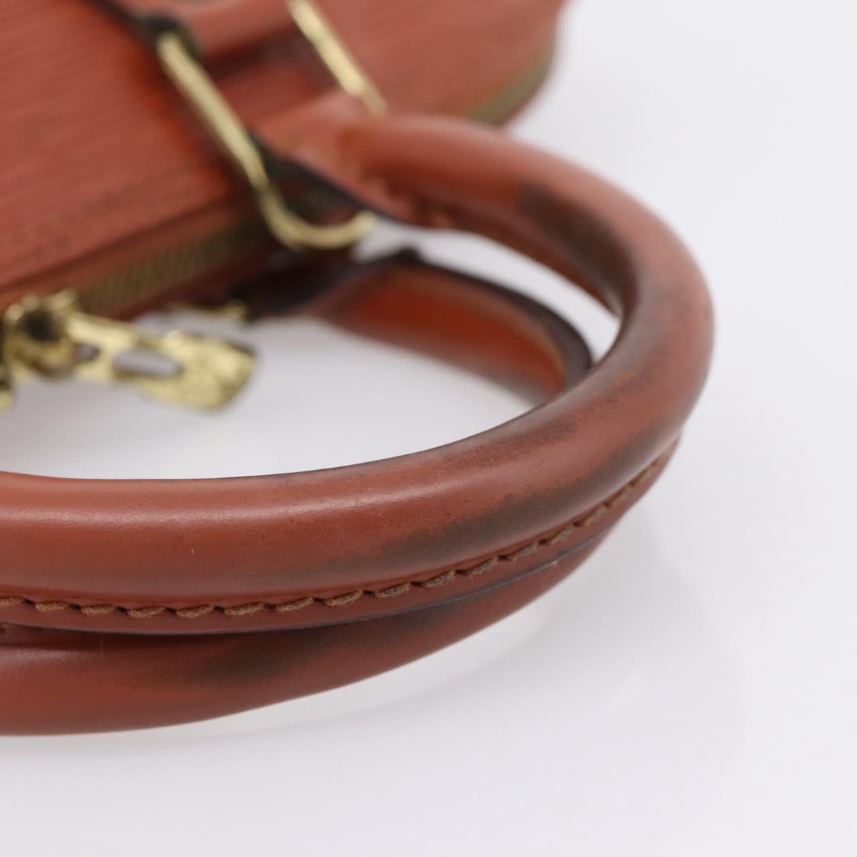 LOUIS VUITTON Epi Alma Hand Bag Brown M52143 LV Auth ep16284