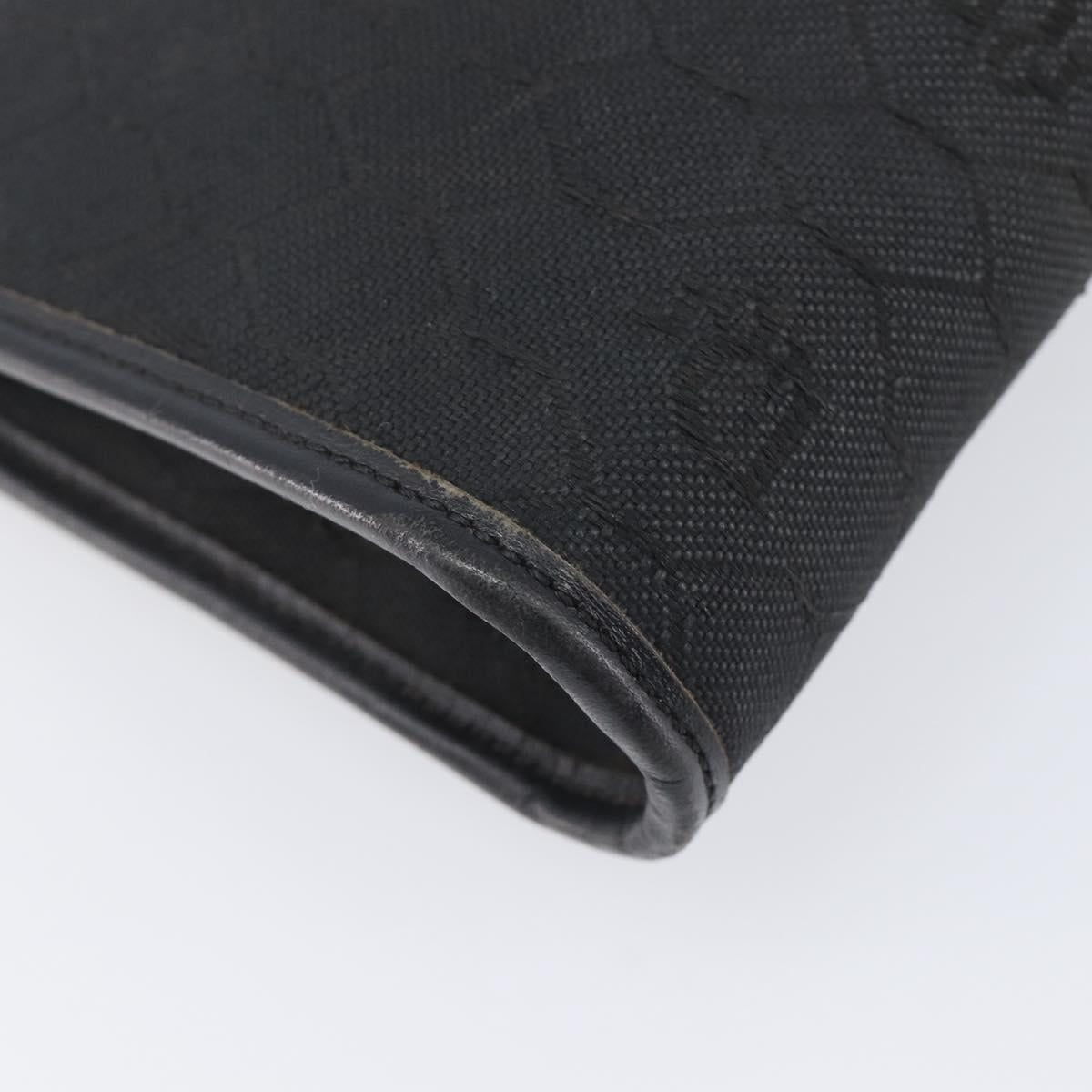 Christian Dior Trotter Clutch Bag Black Silver Auth ep16290