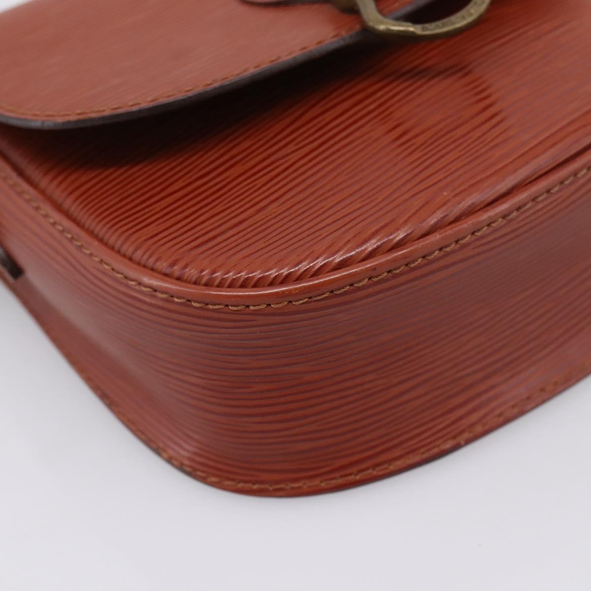 LOUIS VUITTON Epi Saint Cloud PM Shoulder Bag Brown M52213 LV Auth ep16296