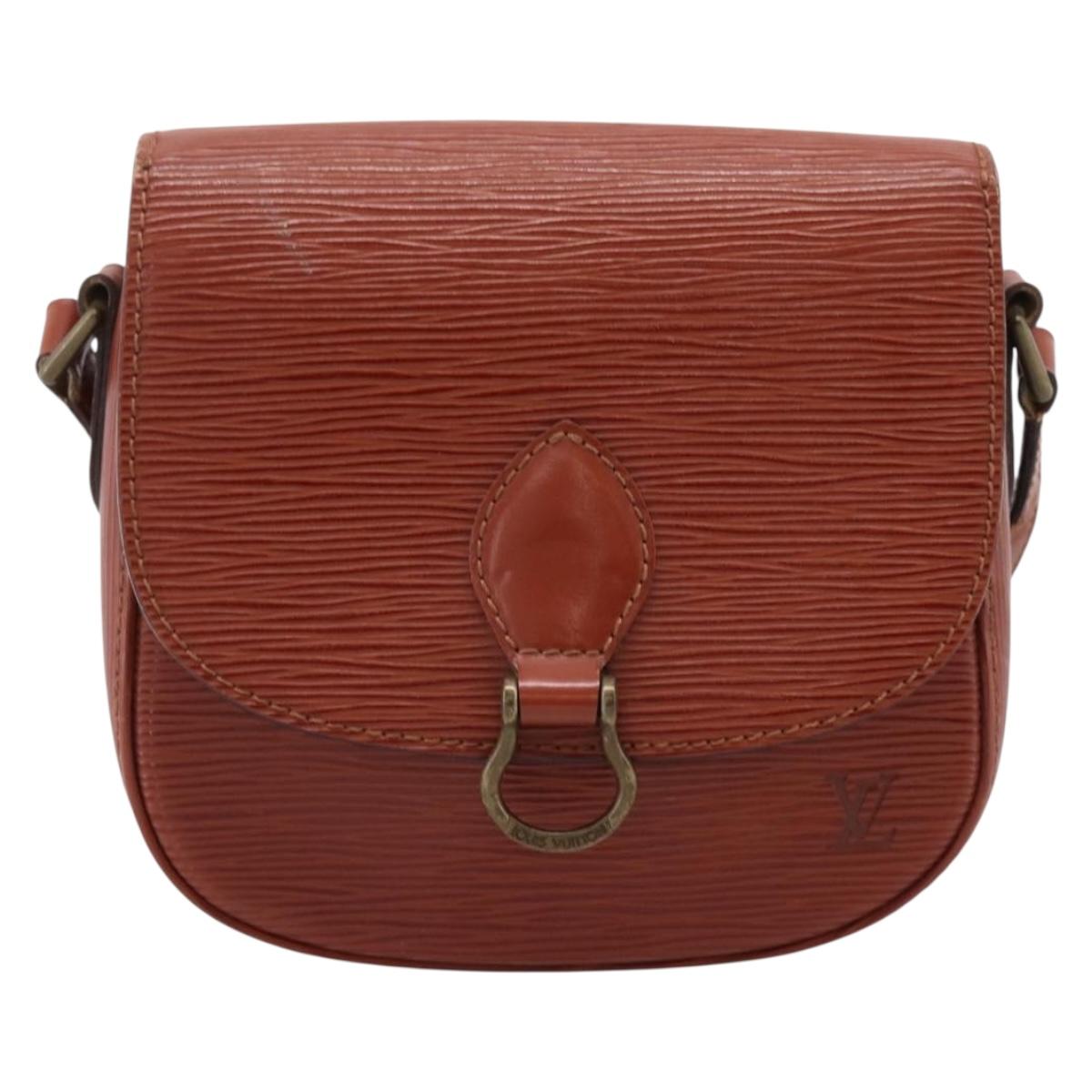 LOUIS VUITTON Epi Saint Cloud PM Shoulder Bag Brown M52213 LV Auth ep16296