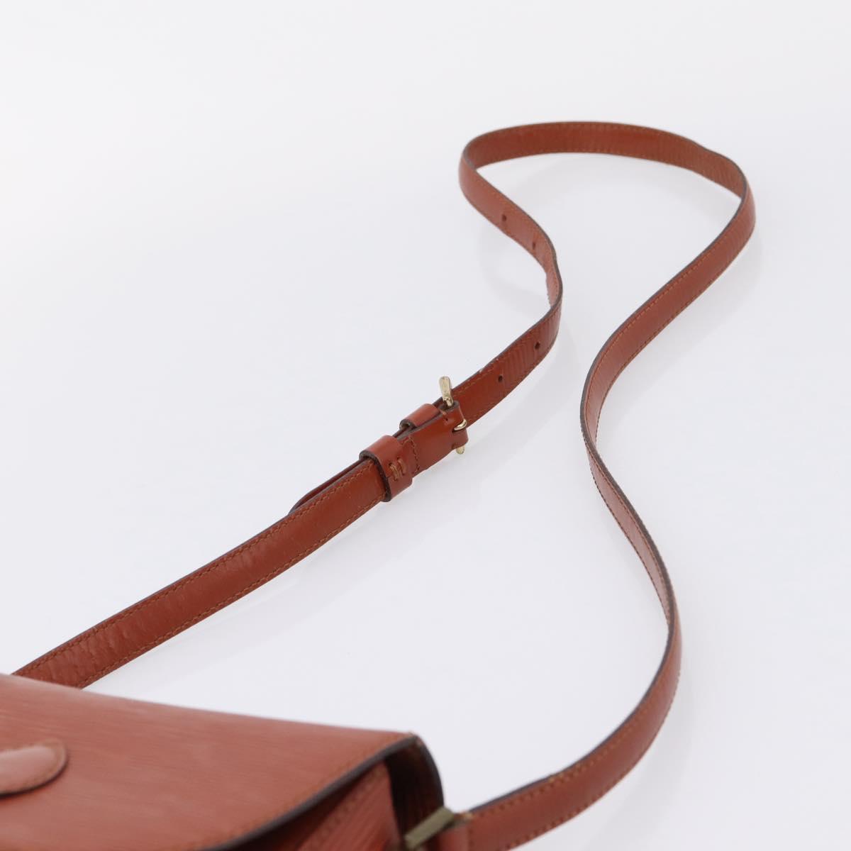 LOUIS VUITTON Epi Saint Cloud PM Shoulder Bag Brown M52213 LV Auth ep16296
