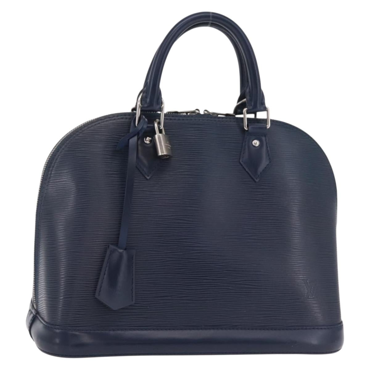 LOUIS VUITTON Epi Alma Hand Bag Indigo Blue LV Auth ep16306A