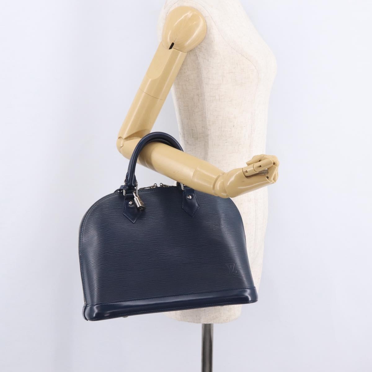LOUIS VUITTON Epi Alma Hand Bag Indigo Blue LV Auth ep16306A
