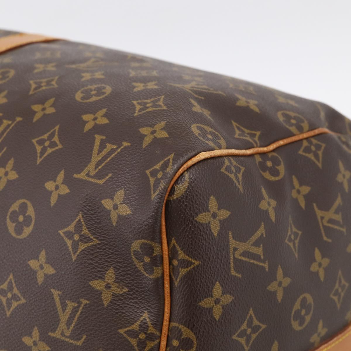 LOUIS VUITTON Monogram Keepall Bandouliere 55 Boston Bag M41414 LV Auth ep16307A