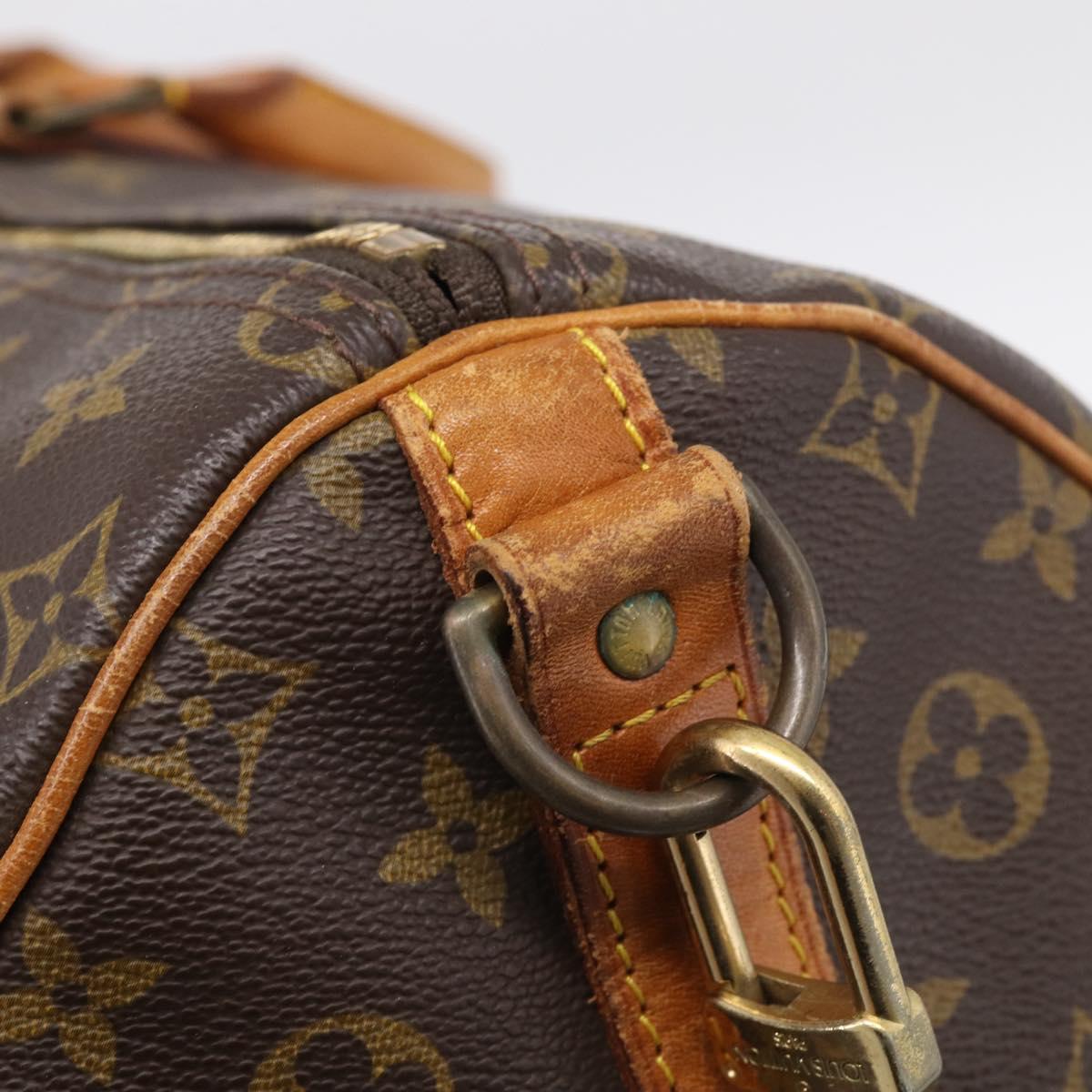 LOUIS VUITTON Monogram Keepall Bandouliere 55 Boston Bag M41414 LV Auth ep16307A
