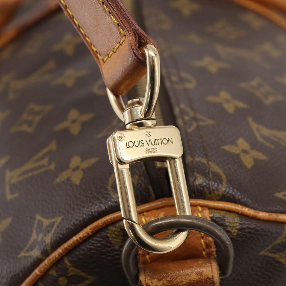 LOUIS VUITTON Monogram Keepall Bandouliere 55 Boston Bag M41414 LV Auth ep16307A