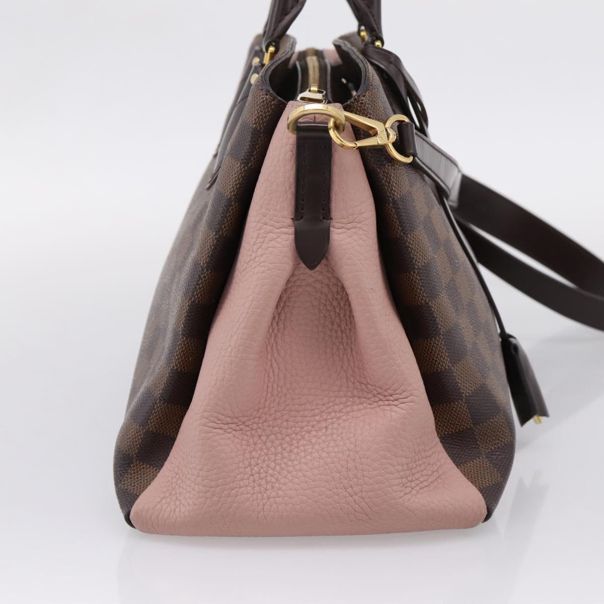 LOUIS VUITTON Damier Ebene Normandy Hand Bag 2way N41488 LV Auth ep16310A