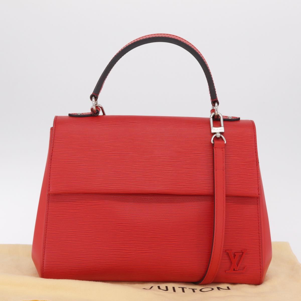 LOUIS VUITTON Epi Cluny MM Hand Bag Red M41333 LV Auth ep16315V