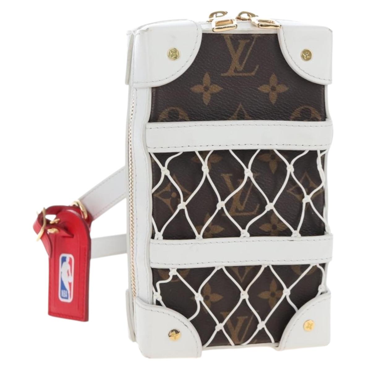 LOUIS VUITTON Monogram NBA Soft Trunk Phone Box Bag White M80102 Auth ep16316SAM