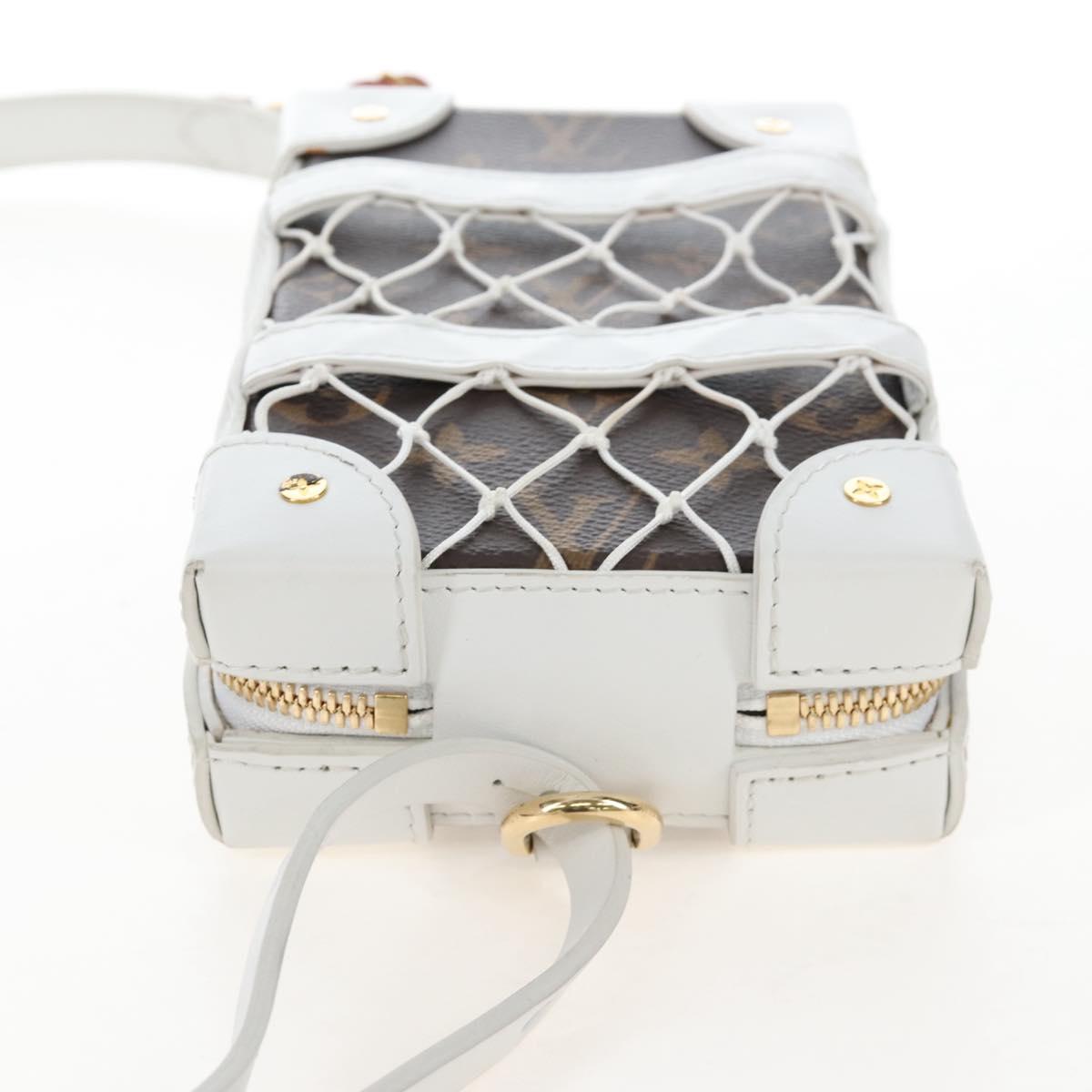 LOUIS VUITTON Monogram NBA Soft Trunk Phone Box Bag White M80102 Auth ep16316SAM