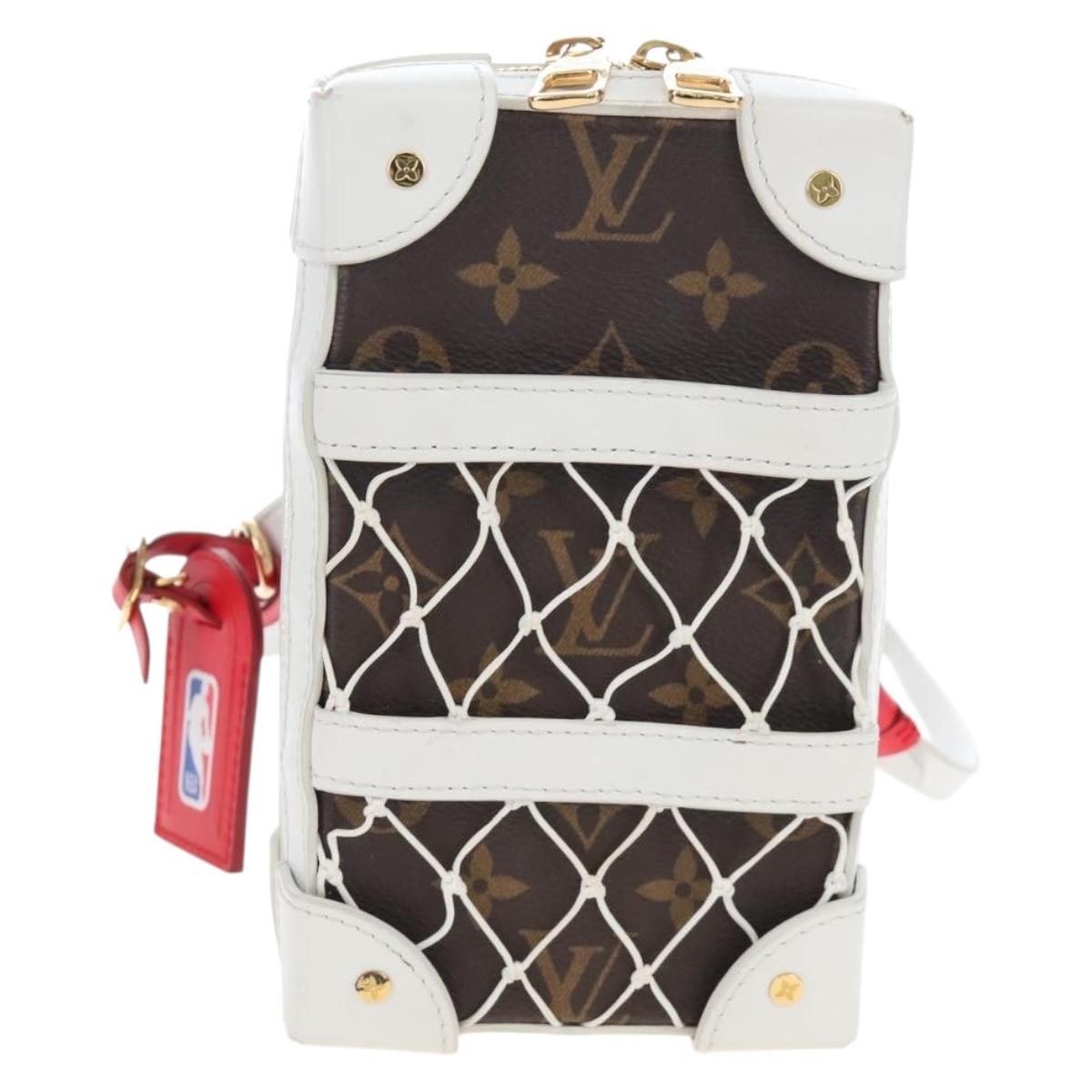 LOUIS VUITTON Monogram NBA Soft Trunk Phone Box Bag White M80102 Auth ep16316SAM