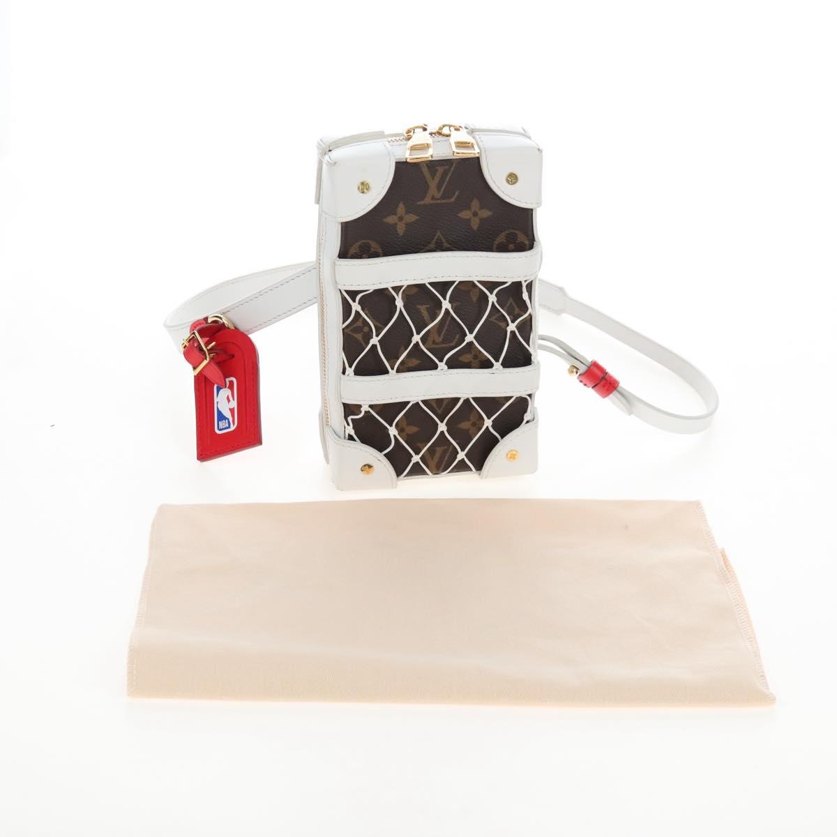 LOUIS VUITTON Monogram NBA Soft Trunk Phone Box Bag White M80102 Auth ep16316SAM
