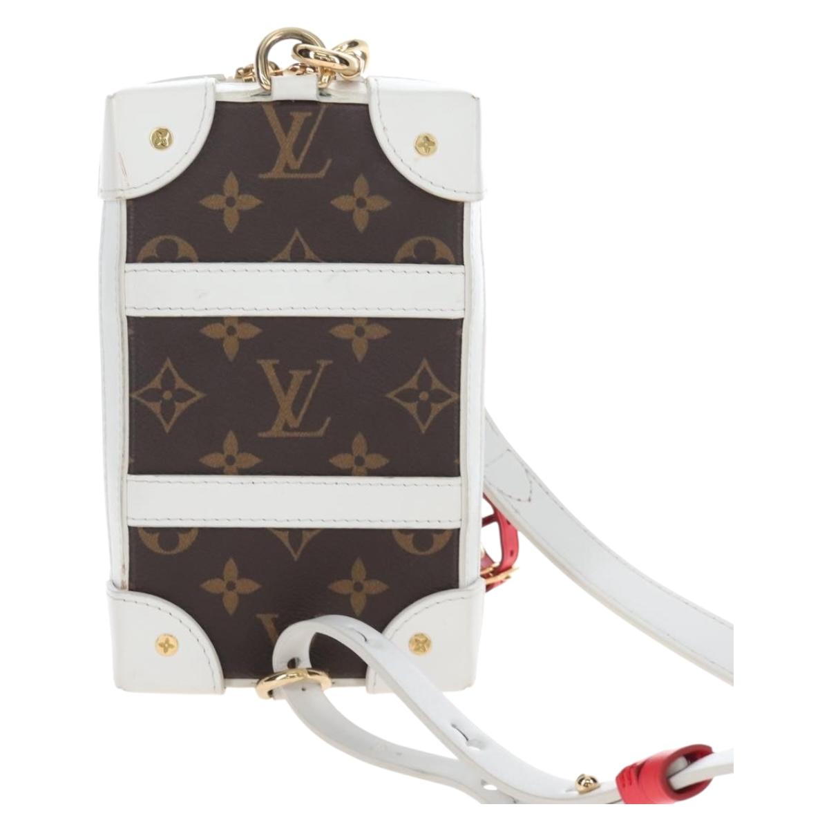LOUIS VUITTON Monogram NBA Soft Trunk Phone Box Bag White M80102 Auth ep16316SAM