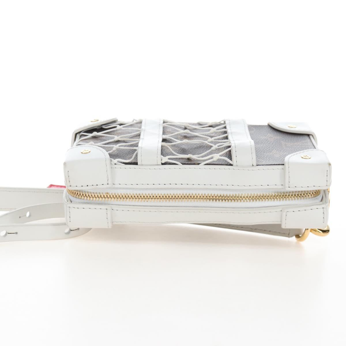 LOUIS VUITTON Monogram NBA Soft Trunk Phone Box Bag White M80102 Auth ep16316SAM