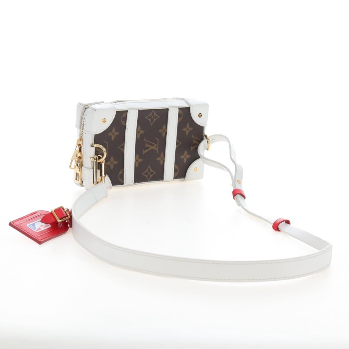 LOUIS VUITTON Monogram NBA Soft Trunk Phone Box Bag White M80102 Auth ep16316SAM