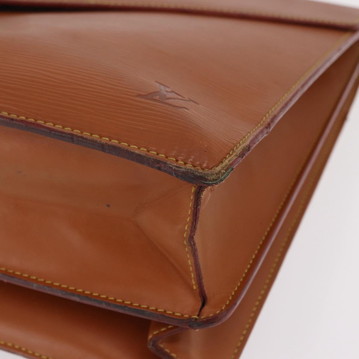 LOUIS VUITTON Epi Serviette Conseiller Briefcase Brown M54423 LV Auth ep16321
