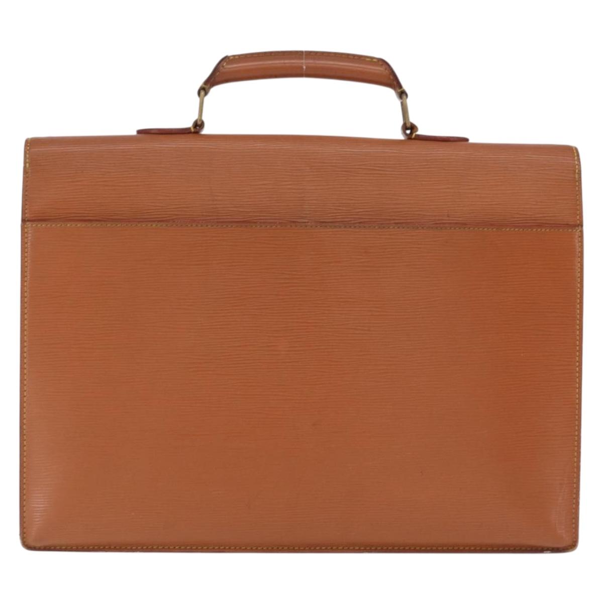 LOUIS VUITTON Epi Serviette Conseiller Briefcase Brown M54423 LV Auth ep16321