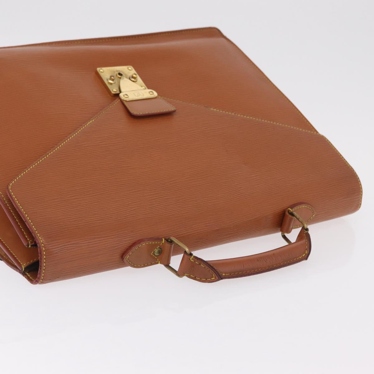 LOUIS VUITTON Epi Serviette Conseiller Briefcase Brown M54423 LV Auth ep16321