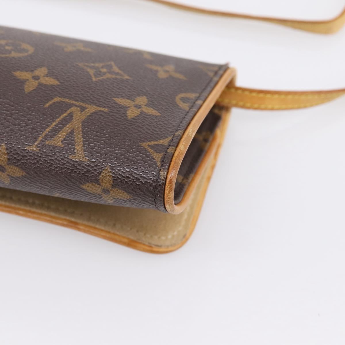 LOUIS VUITTON Monogram Pochette Twin GM Shoulder Bag M51852 LV Auth ep16326