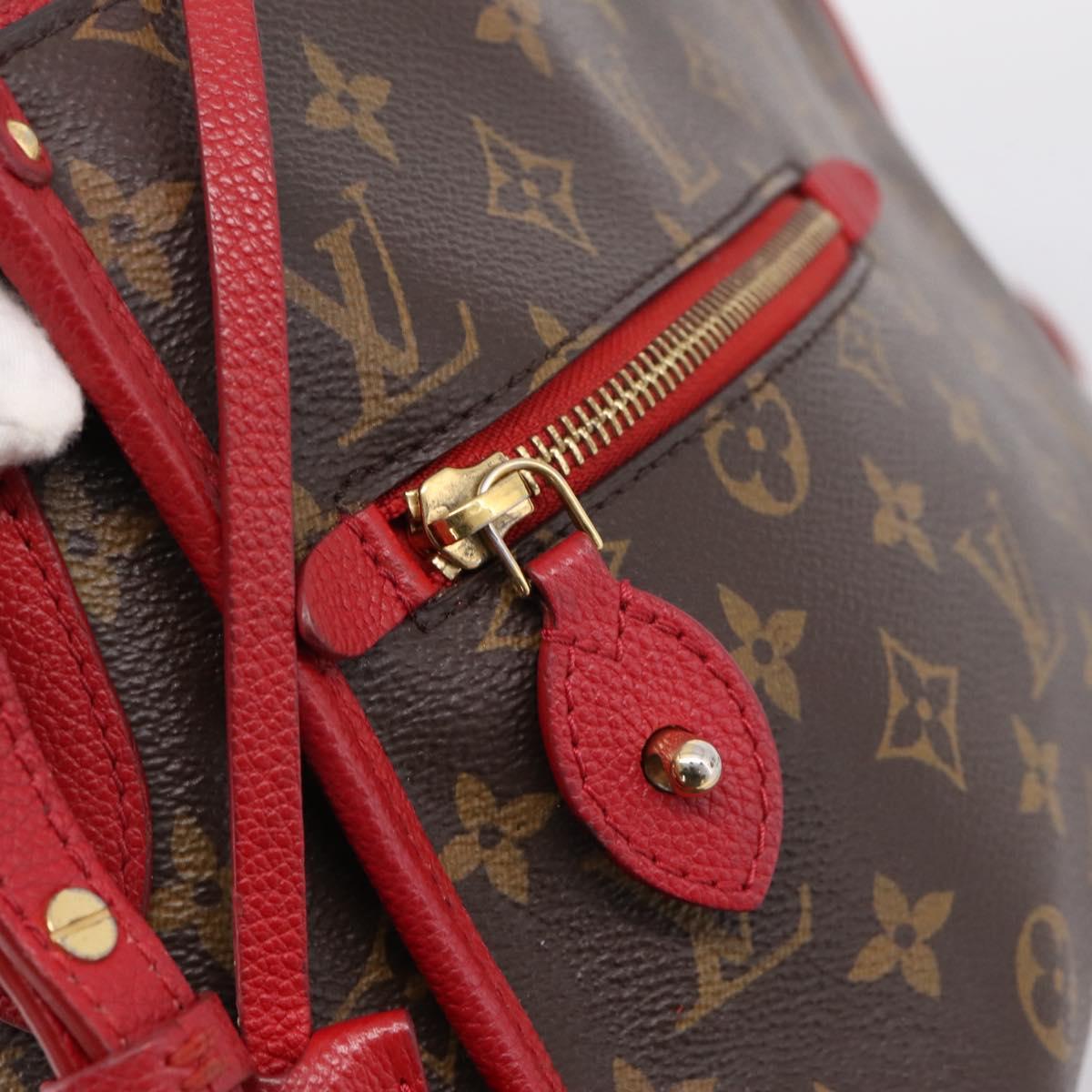 LOUIS VUITTON Monogram PopincourtPM Hand Bag 2way Red M43433 LV Auth ep16343A