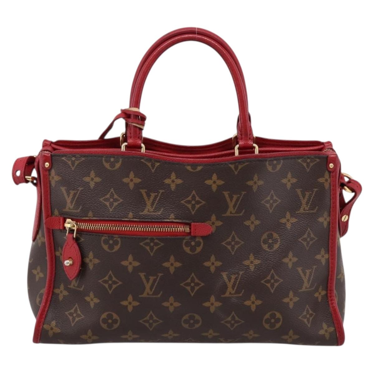 LOUIS VUITTON Monogram PopincourtPM Hand Bag 2way Red M43433 LV Auth ep16343A