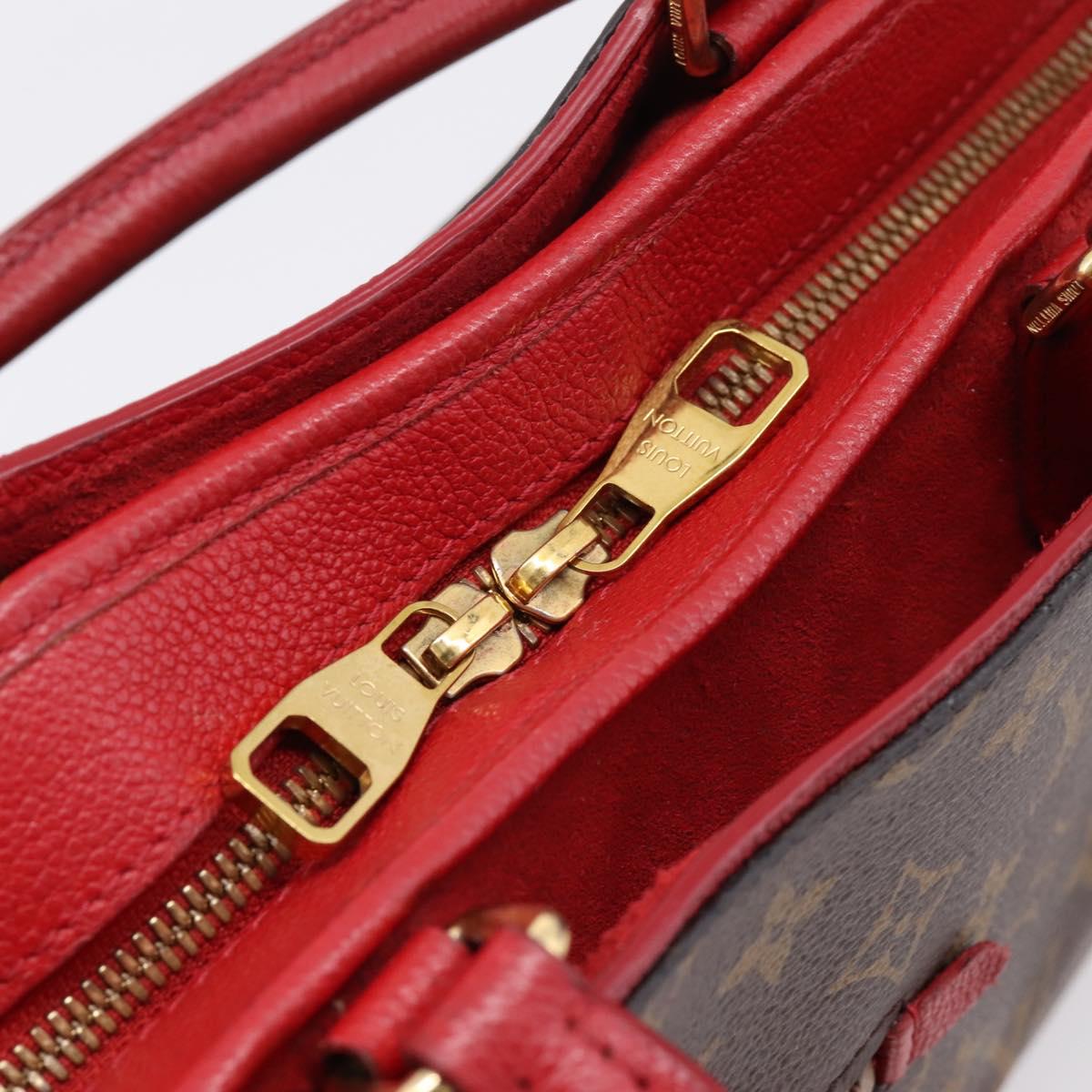 LOUIS VUITTON Monogram PopincourtPM Hand Bag 2way Red M43433 LV Auth ep16343A