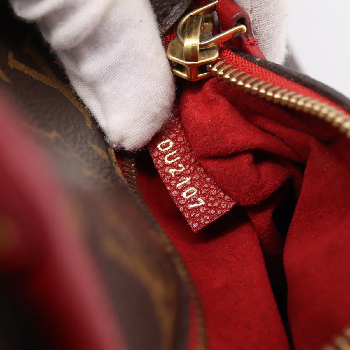 LOUIS VUITTON Monogram PopincourtPM Hand Bag 2way Red M43433 LV Auth ep16343A