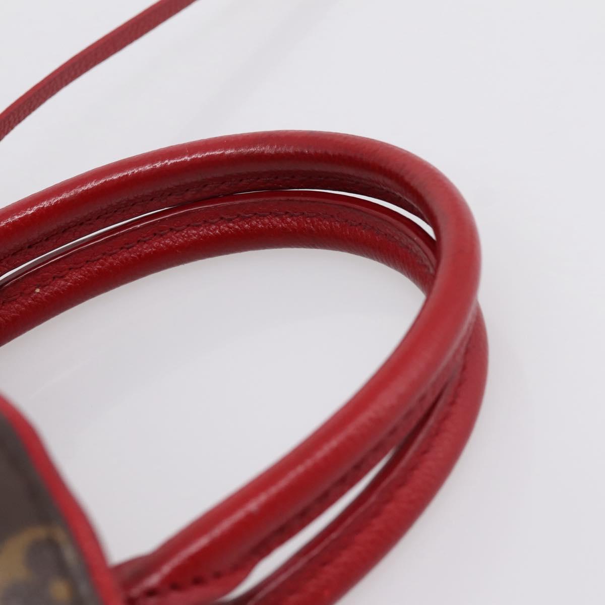 LOUIS VUITTON Monogram PopincourtPM Hand Bag 2way Red M43433 LV Auth ep16343A