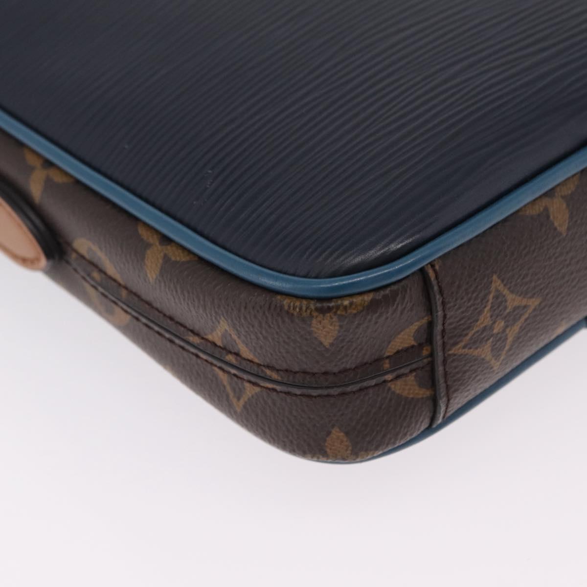 LOUIS VUITTON Epi Danube PM NM Patchwork Collection Navy M51459 Auth ep16346SAM