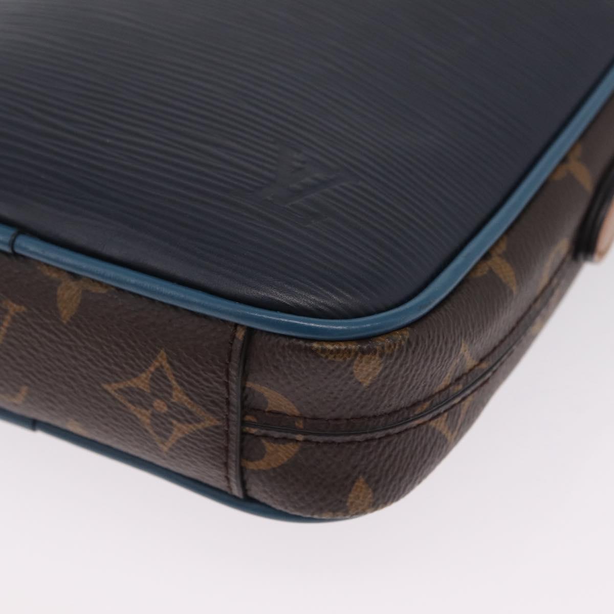 LOUIS VUITTON Epi Danube PM NM Patchwork Collection Navy M51459 Auth ep16346SAM