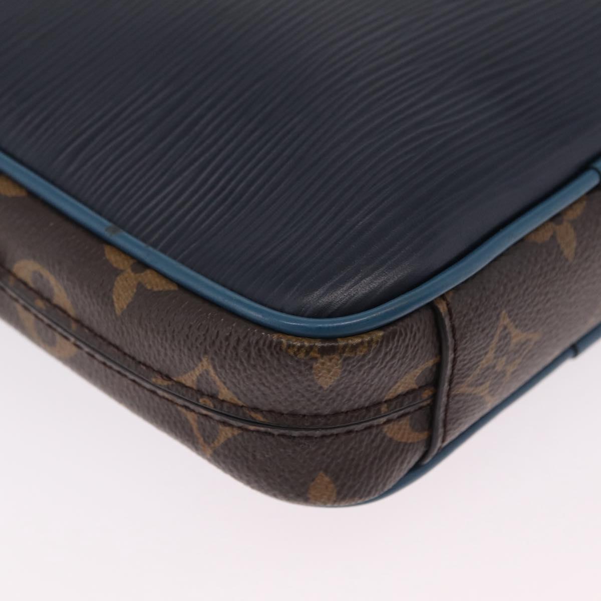 LOUIS VUITTON Epi Danube PM NM Patchwork Collection Navy M51459 Auth ep16346SAM