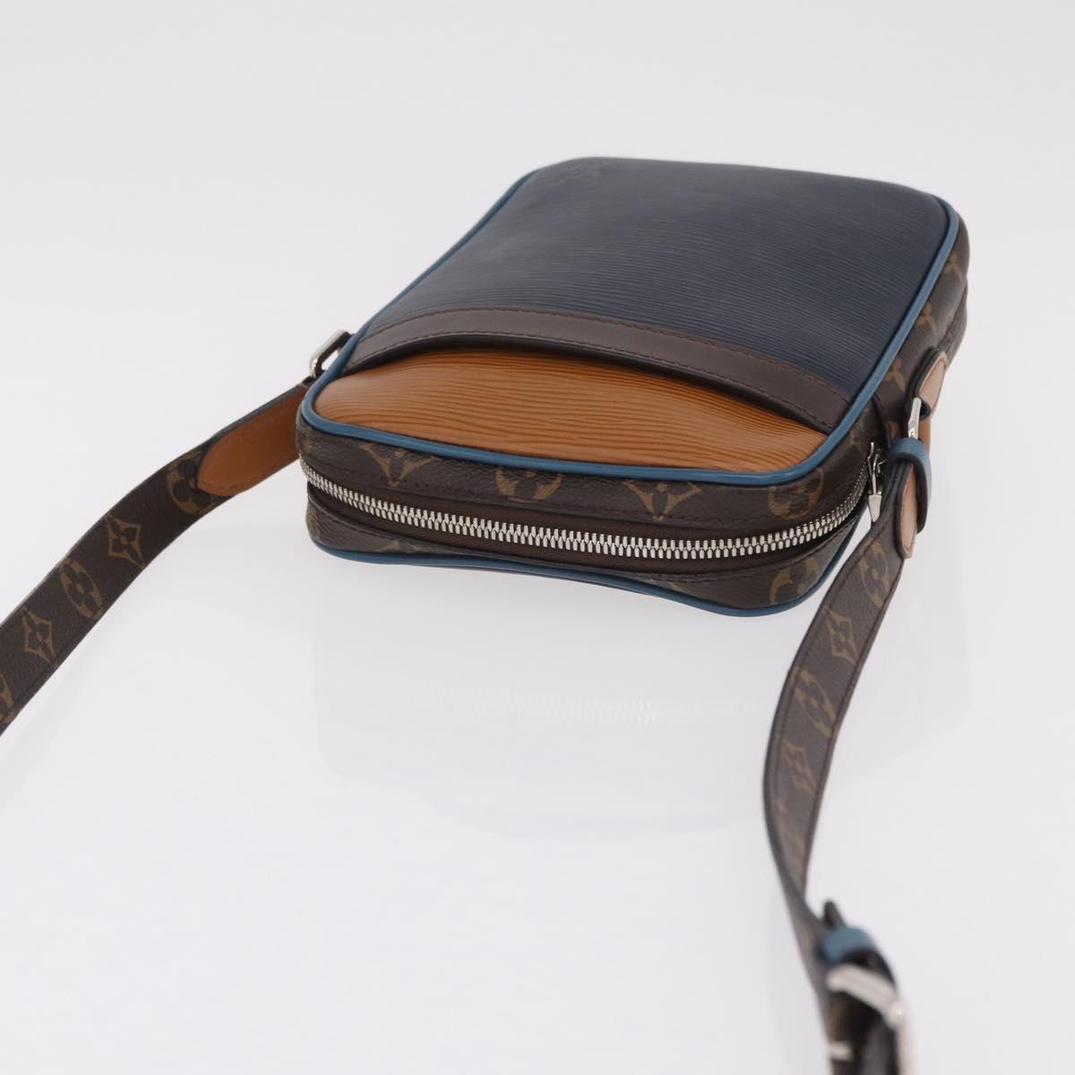 LOUIS VUITTON Epi Danube PM NM Patchwork Collection Navy M51459 Auth ep16346SAM
