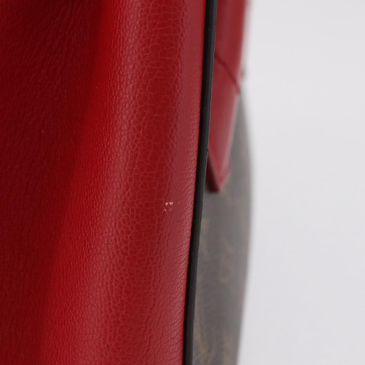 LOUIS VUITTON Monogram Florine Hand Bag 2way Red M42270 LV Auth ep16349V